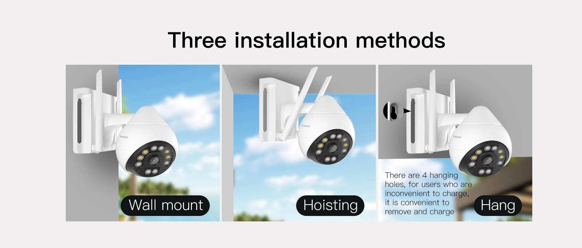 Vstarcam-cámara domo IP CS69 de seguridad para el hogar, Monitor de bebé CCTV de 3MP y 1296P con alarma de sonido y luz inalámbrica PTZ, visión nocturna a todo Color