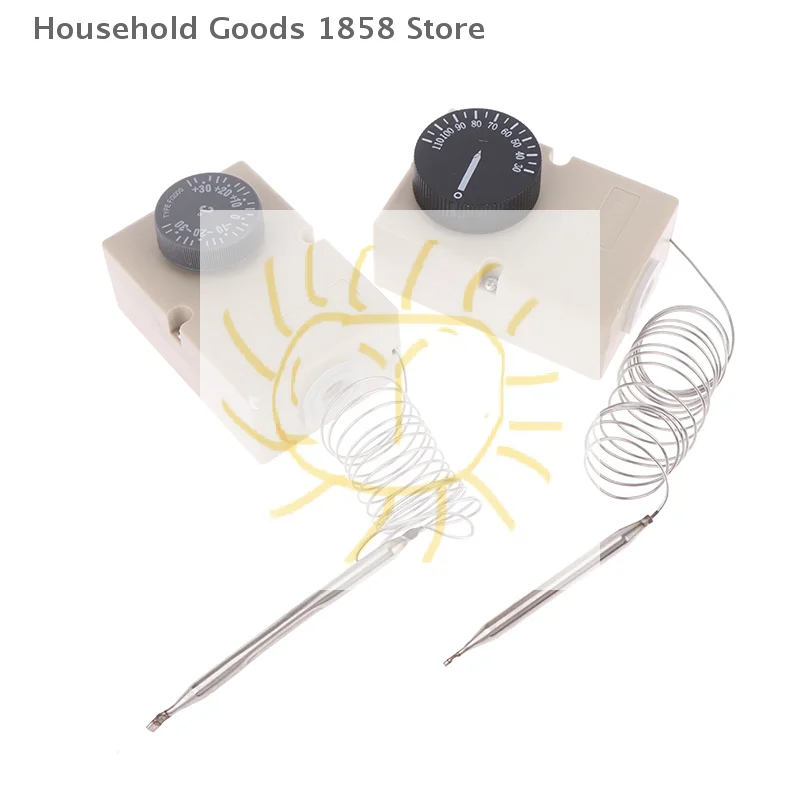 1PCS For Electrical Device Knob Temperature Mechanical Switch Capillary Thermostat 50-300C 0-60C 0-50C 0-40C 30-110C -30-30C