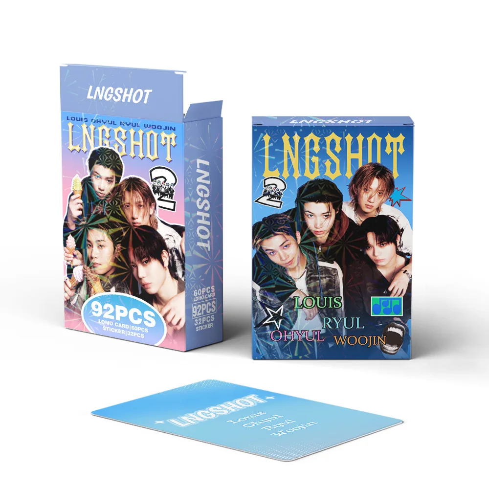 92 Small Cards K-Pop Group Photo Cards, Celebrity Stickers, Lobster LOMO Cards, Fan Collectible Cards, Gift