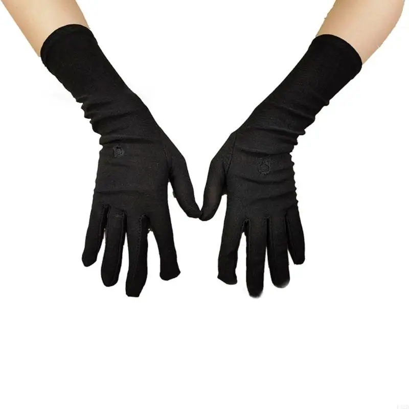 F92D Islamic Arab Black Gloves for Women Sunproof Arm Covering Hand Gloves for Islams