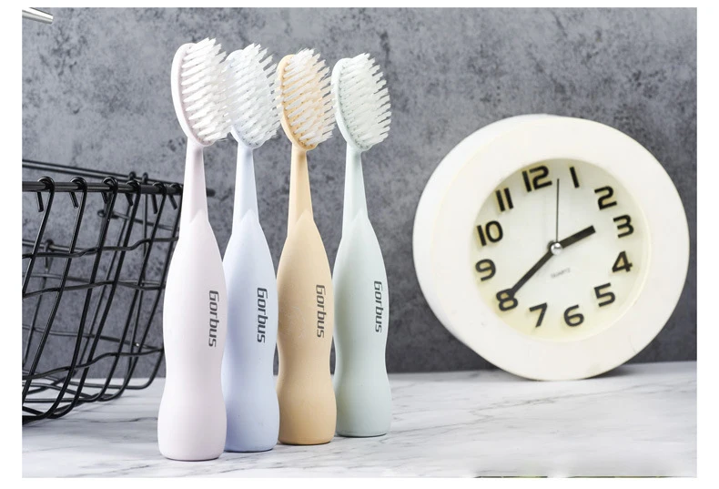 Large head toothbrush with high appearance, soft bristles for cleaning, wide head, cute couple, high-end adult