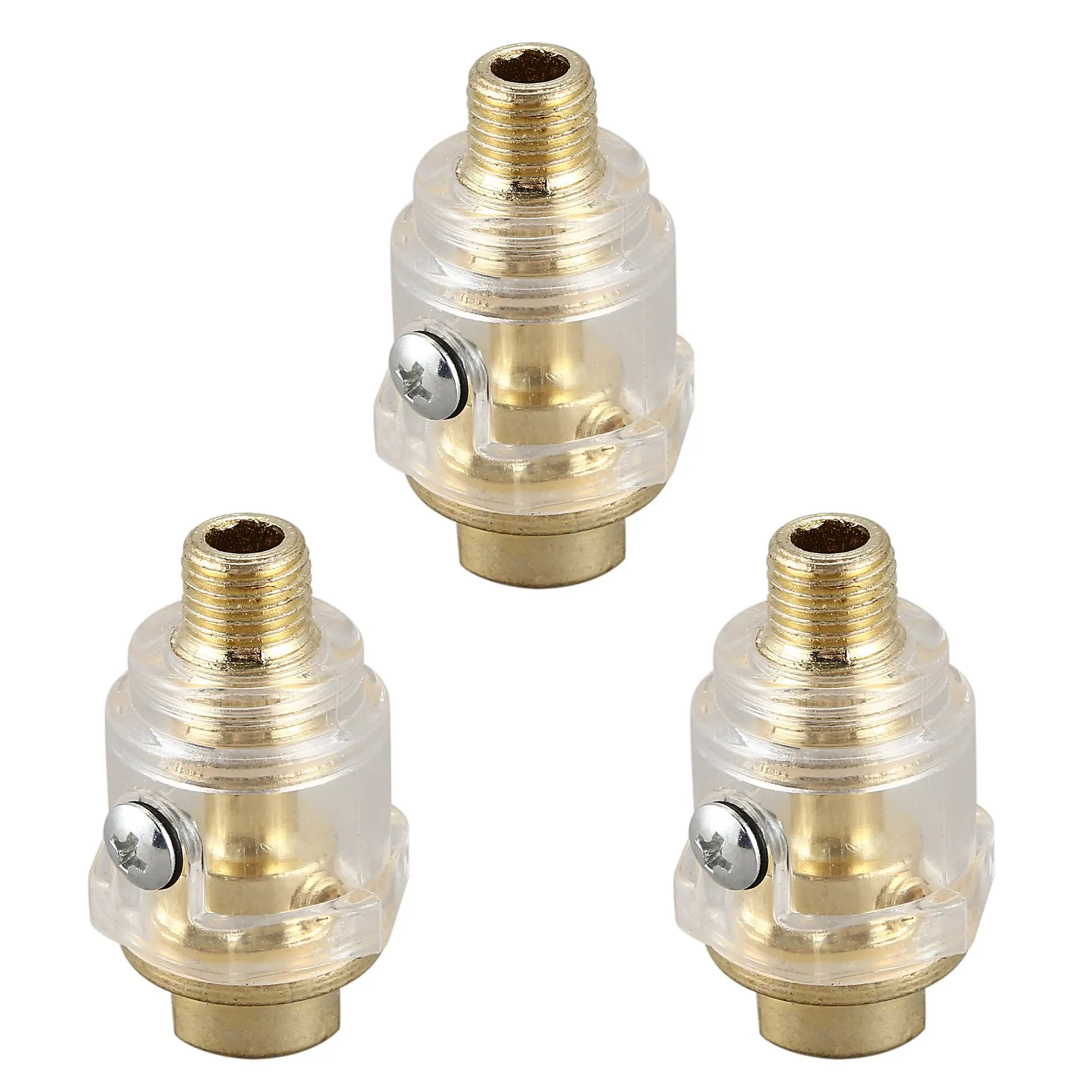 

3X Compressed Air Oiler Oil Lubricator 6mm Compressed Air Mist Oil 1/4 inch