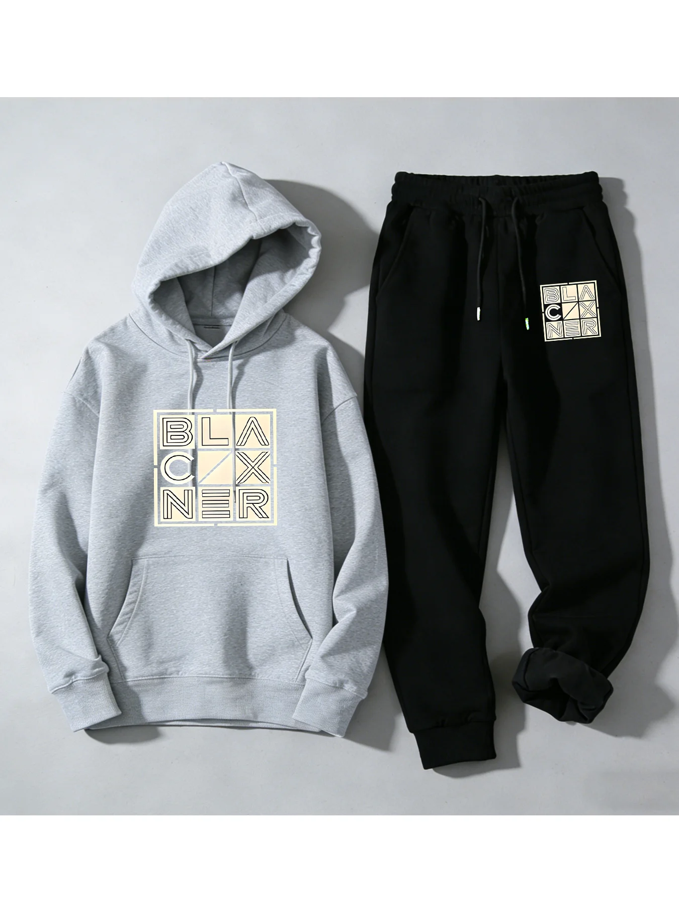 Joggers Pants - 2026 NIEUW Heren Vierkant Ruitpatroon Letterprint