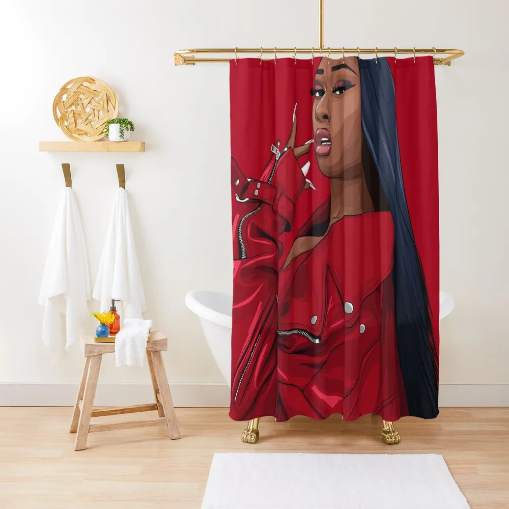 

Megan Thee stallion Shower Curtain Bathroom Deco Modern Accessory Bathrooms Bathroom Accessorys Shower For Bathroom Curtain