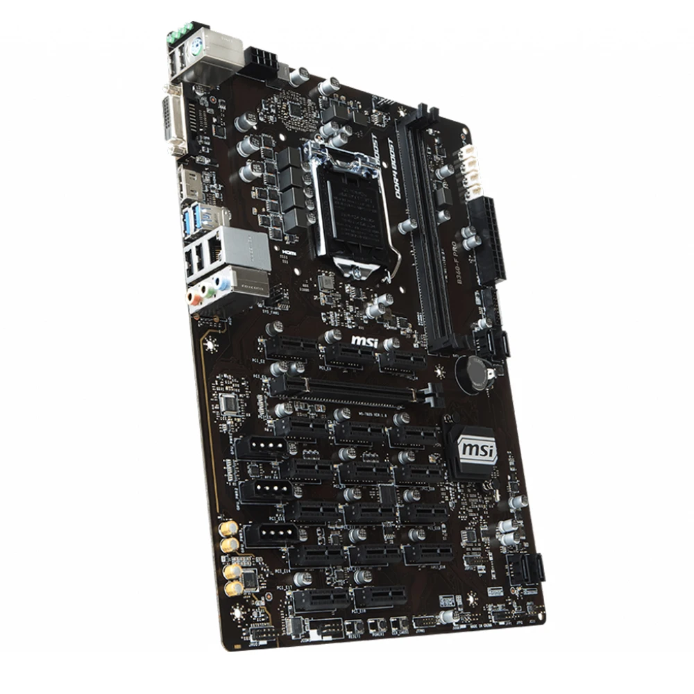 B360-F PRO MOTHERBOARD SOCKET 1151 Intel B360 Chipset MAX MEMORY 32GB SATAIII PCI-E X1 HDMI DVI-D Support for Windows® 10 64-bit