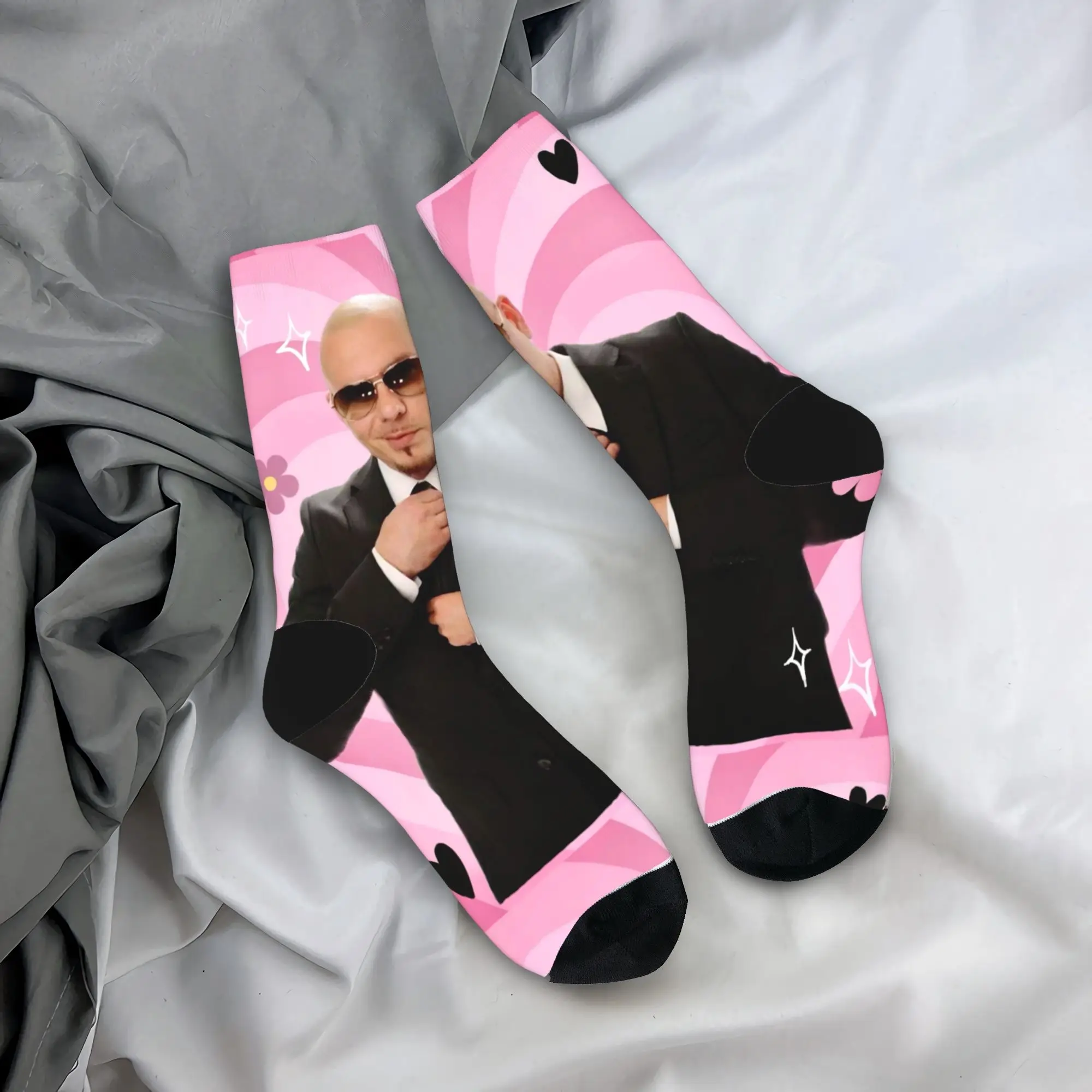 Mr Worldwide Pitbull Socks Spring  Stockings Leisure Women Men Soft Breathable Socks Design Climbing Anti Sweat Socks