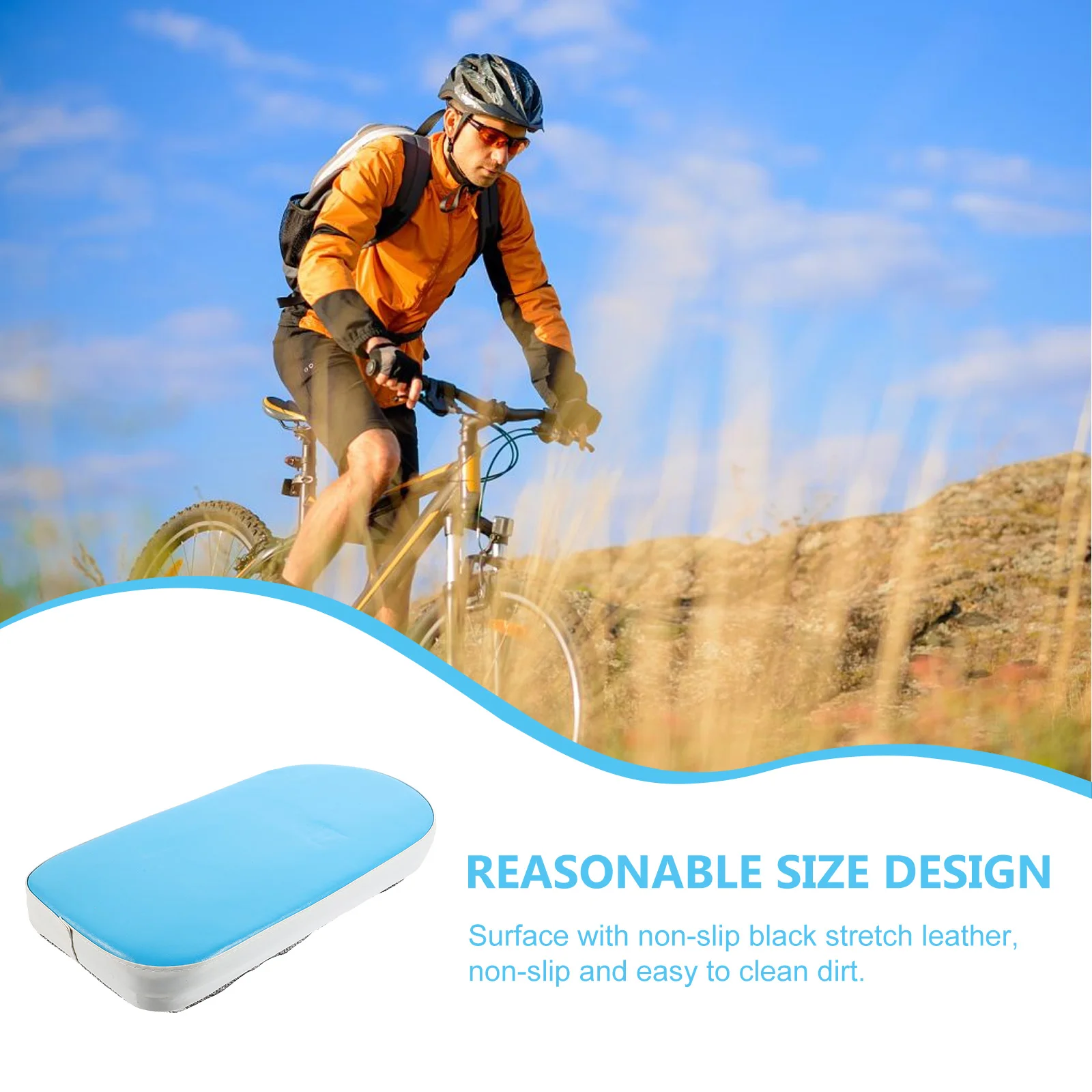 

Thicker Sponge Rear Cycling Foam Baby Cover Cushion for Kids Bike Non-Slip Black Easy Install Removable Design Screws