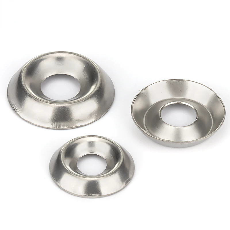 M3 M4 M5 M6 Konische Solide Versenkt Washer 304 Edelstahl Dichtung Konkaven Konvexen Kegel Sphärische Kegel Washer