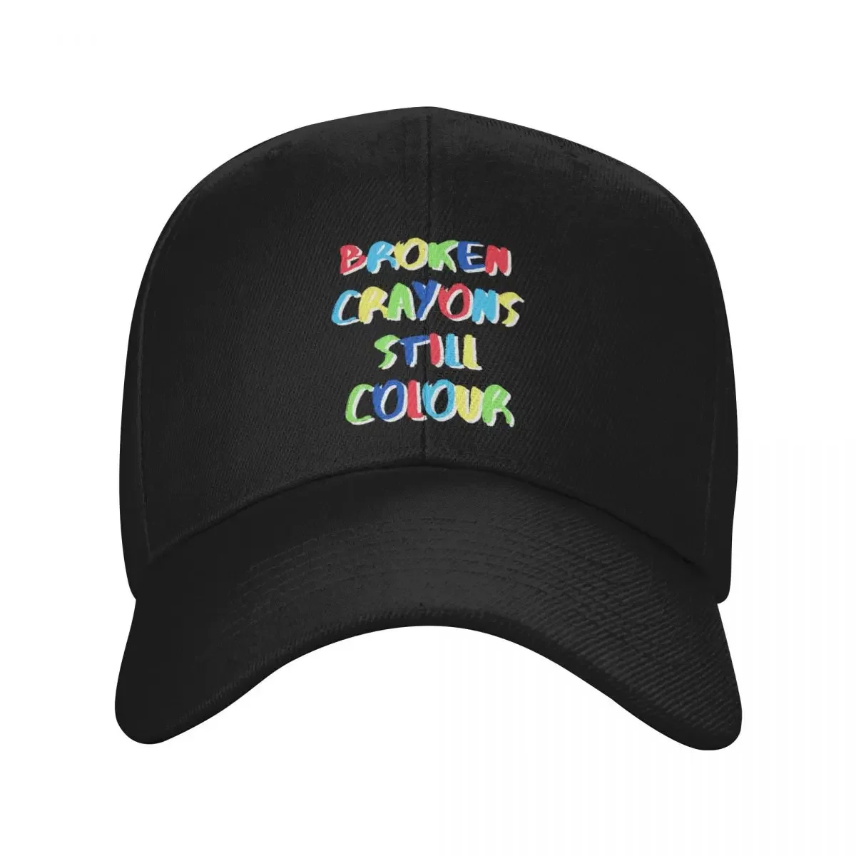 

Broken Crayons Still Colour Baseball Cap funny hat Big Size Hat Gentleman Hat Boy Women's