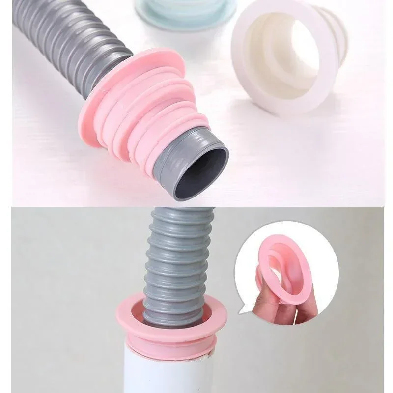 Drainage Control Seal Ring, Sealing Cap, Telescopic Sewer Sink Ring, Washing Machine Sewer Hose, Deodorization