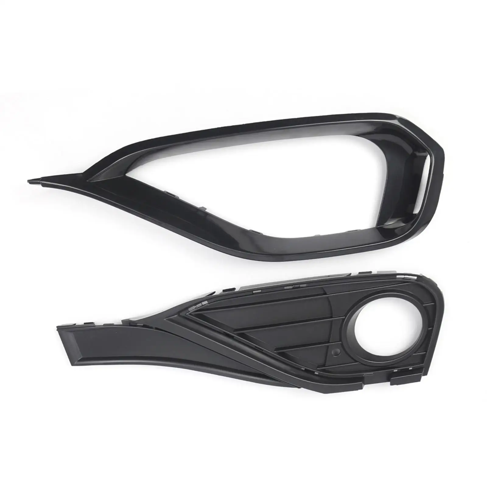 Black Fog Lamp Grille Durable PP Front Trim Covers Protective Replacement for BMW 4 Series Sport Lines