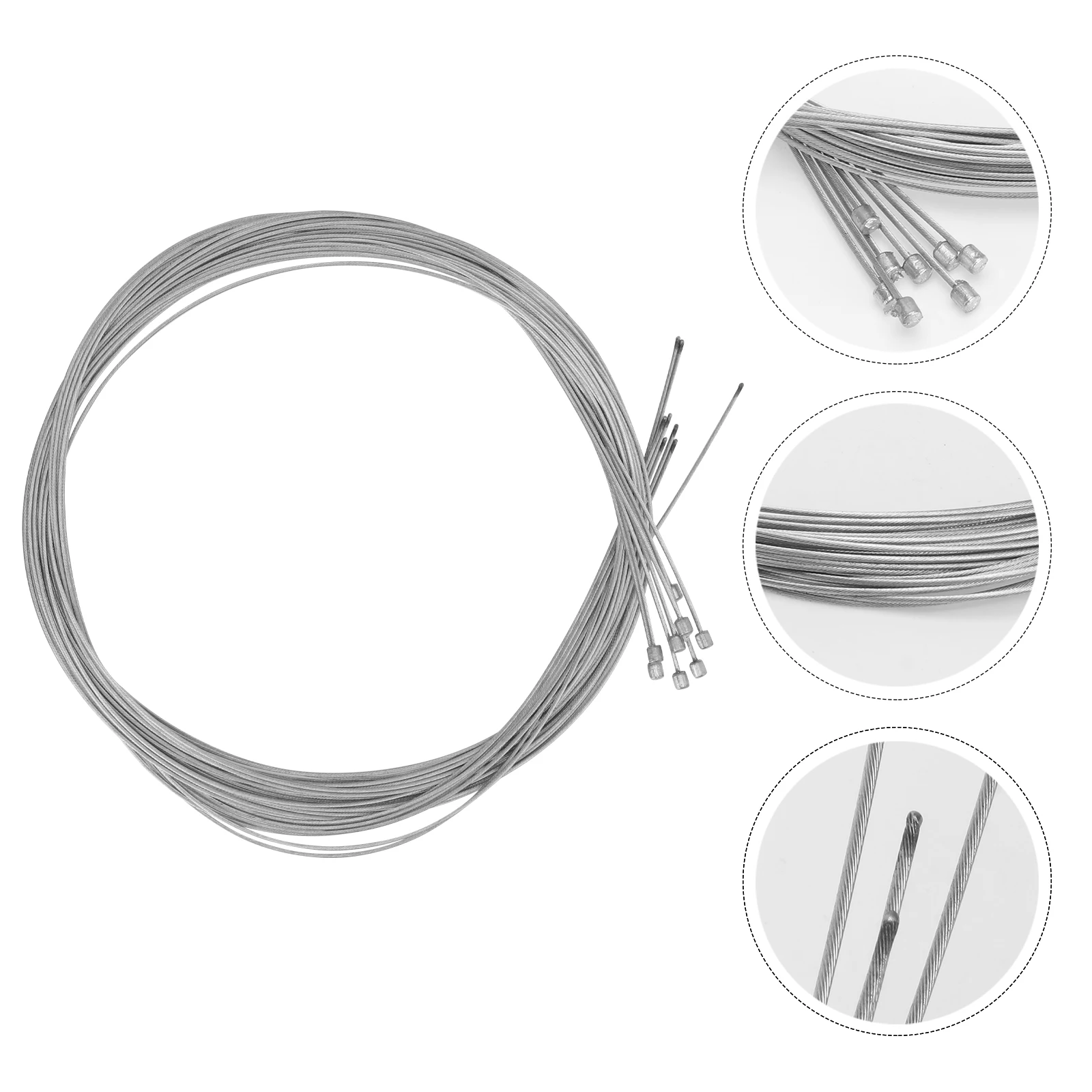 

8 Pc Cycling Wire Brake Shifting Core Bike Cable Variable Speed Protection Sleeve PTFE Material Built in Lubrication Suitable