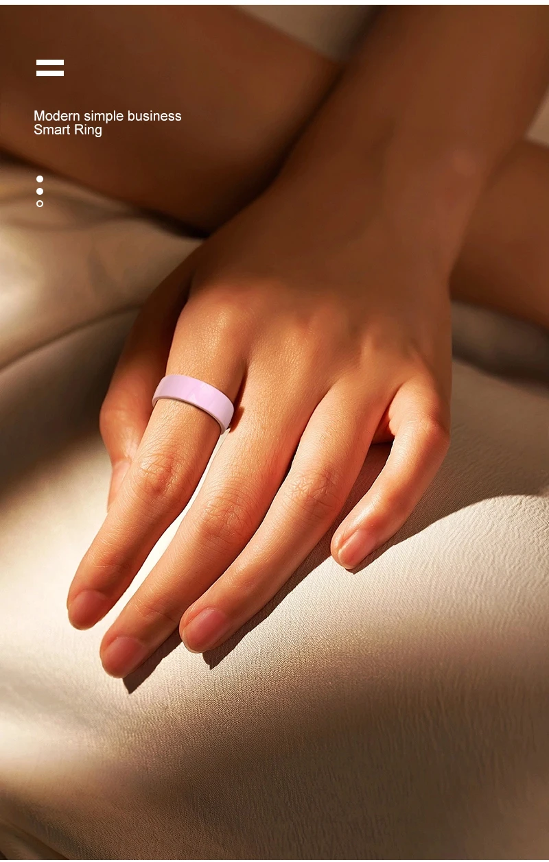 R12 Smart Ring Männer Frauen Geste Kontrolle Gesundheit und Schlaf Monitor Multi Sport Modus 5ATM Wasserdicht Smart Ring mit Lade Fall – Detail 17