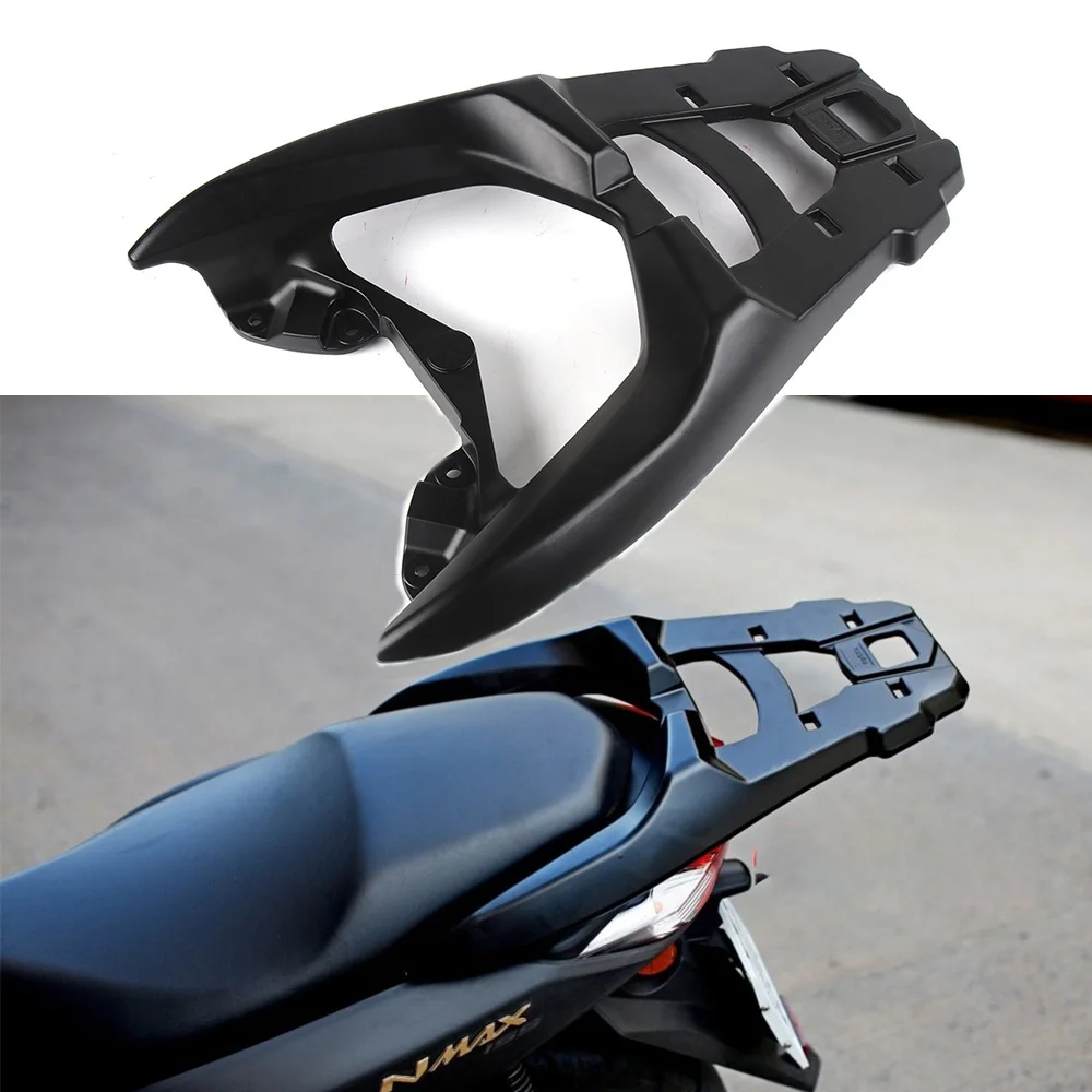 CNC Aluminum Alloy Motorcycle Rear Carrier Rack For Yamaha Nmax155 nmax 155 2020 2021 2022 2023 Rear Luggage Racks Top Box Shelf