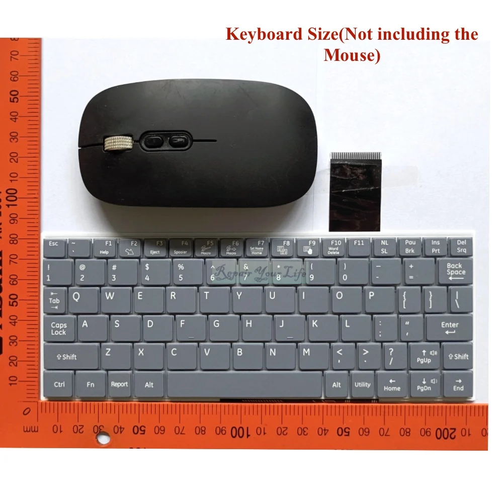Imagem -05 - Inglês Dispositivo Médico Teclado Ultra-som para ge Logiq f8 f6 Healthcare D0k-v6227 Dok-v6227h Tx00-us 5442979 Cinza Novo