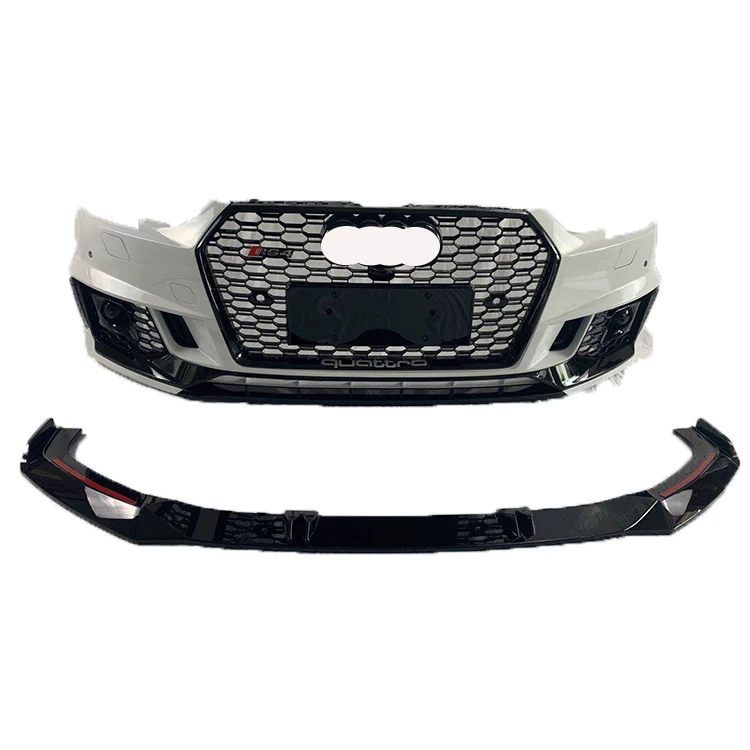 

New Upgrade Auto Parts A4 Refit to RS4 B9 Front Bumper with Quattro for audis RS4 Car Bodykit 2017-2019