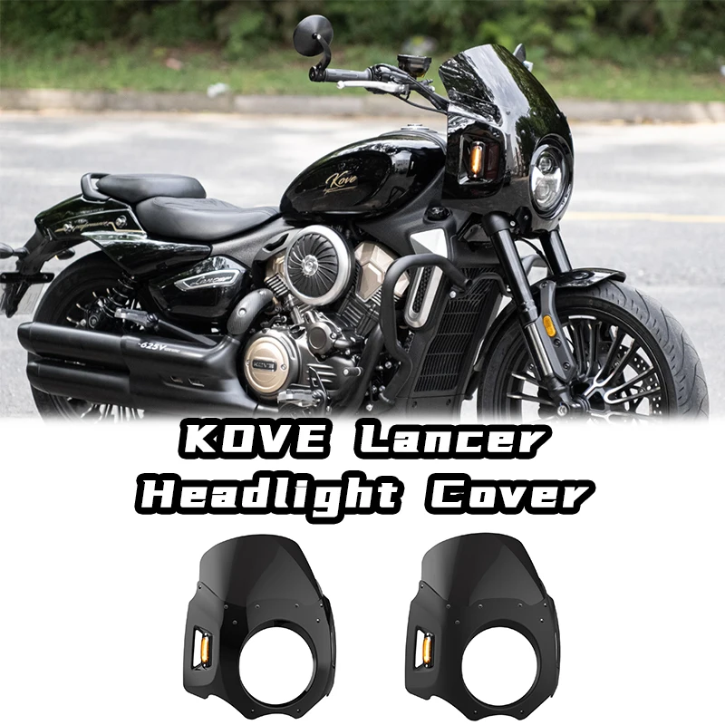 New ABS Plastic Motorcycle Front Headlight Cover Fairing Cowl Windscreen KOVE Lancer Retrofit/Upgrade