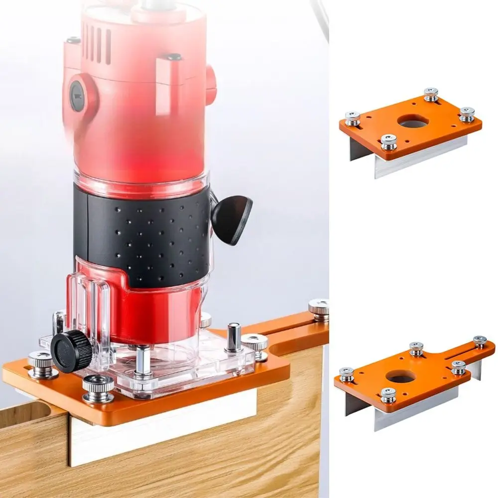 2 In 1 Wood Router Table Insert Plate With limiter Sturdy Flip Board Trimming Machine Slotted Board