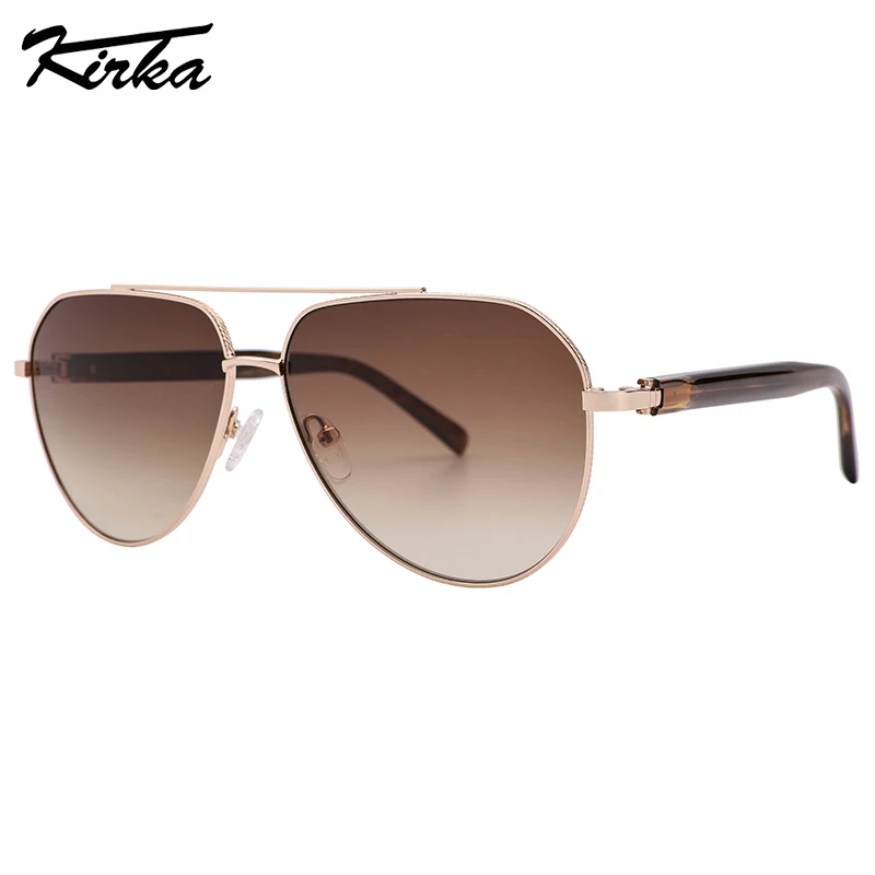 Kirka Large Size Polarized Double-Bridge Triangle Frames Unisex UV400 Fishing/Climbing Sunglasses Male Eyewear Vacation S6003