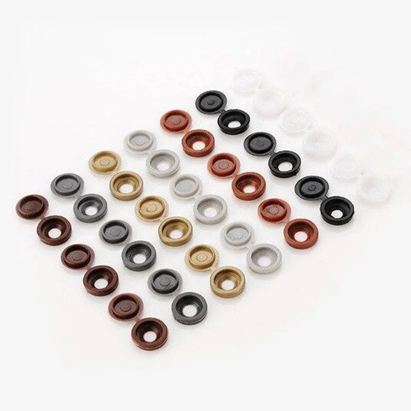 100 pcs/lot Screw Colorful Plastic Decorative Covers Universal Car Furniture Self-tapping Screw Cap Decor Cover Auto Accessories