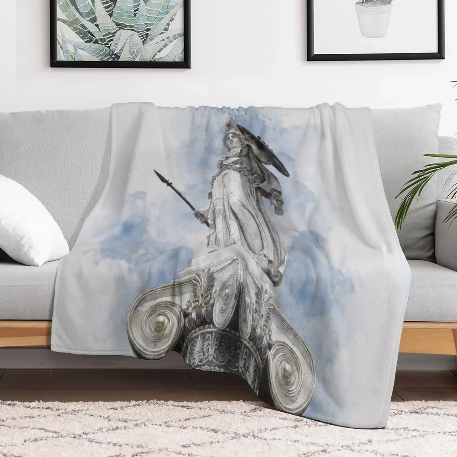 Классическая греческая статуя Афины, одеяло, роскошные волосатые одеяла St Shaggy, косплей, аниме, персонализированные подарочные одеяла