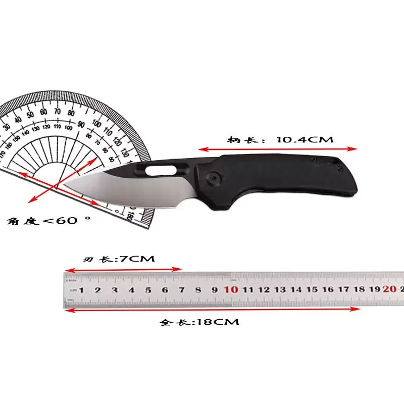 Imagem -06 - Lemifshe-faca de Frutas Dobrável Bearing Flipper Ferramenta Tática Caça Edc Camping d2