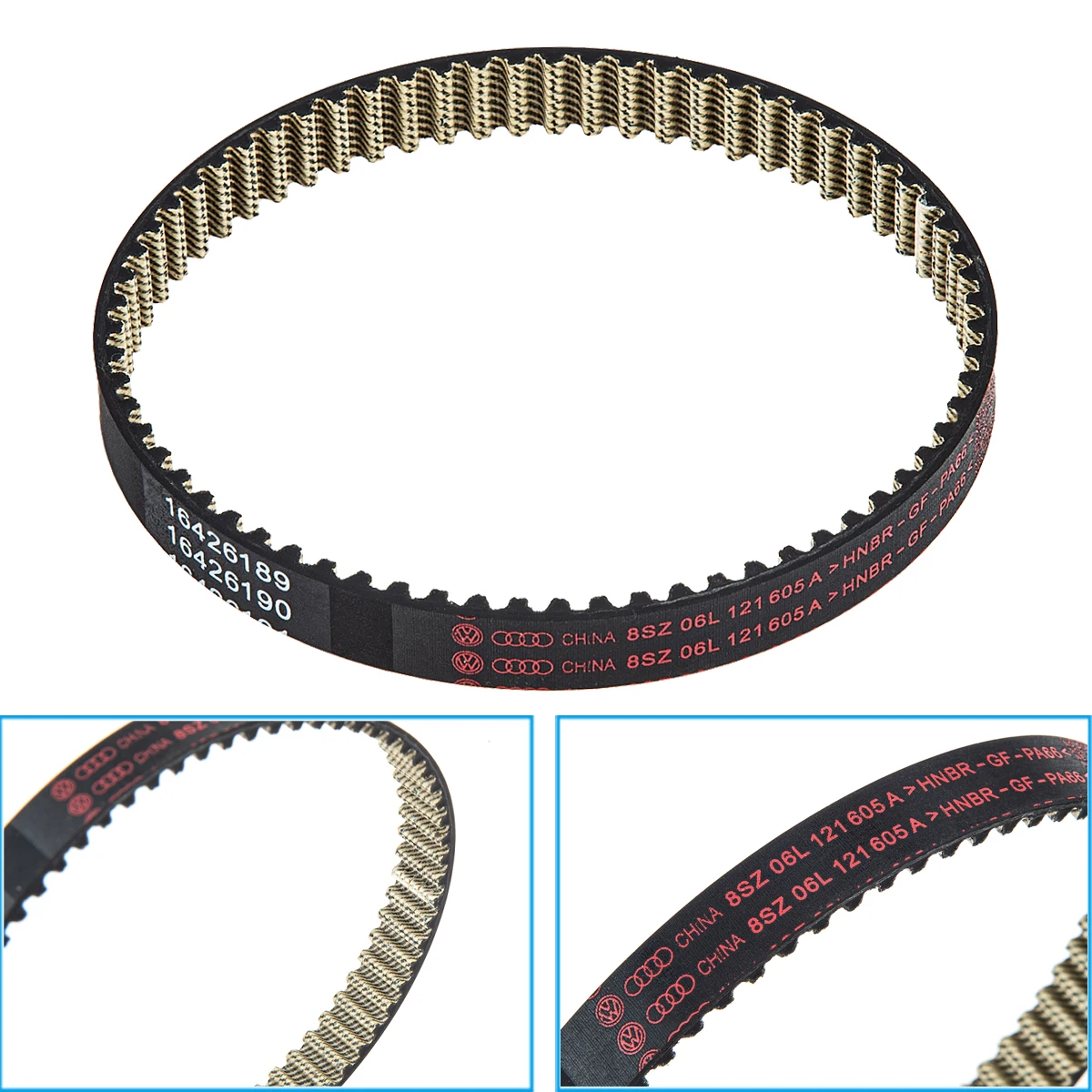 Water Pump Drive Belt 06K121605 06K121605C For Audi A3 A4 A5 A6 Q5 Q7 S3 TT VW Beetle Golf GTI Jetta Tiguan Passat