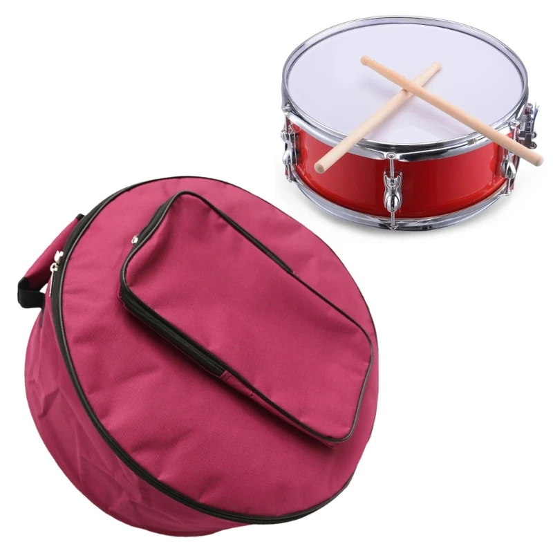 Compact Snares Drum Bag with Outside Pockets Portable Drum Case Storage Pouch Oxford Cloth Drum Backpack Enduring Drop Shipping