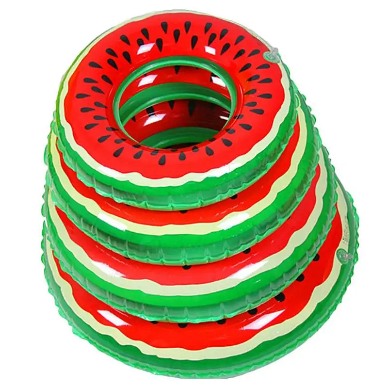 Watermelon Pattern Swimming Circle Adult Kids Inflatable Mattress Pool Party Swimming Laps Summer Beach Float Water Sports