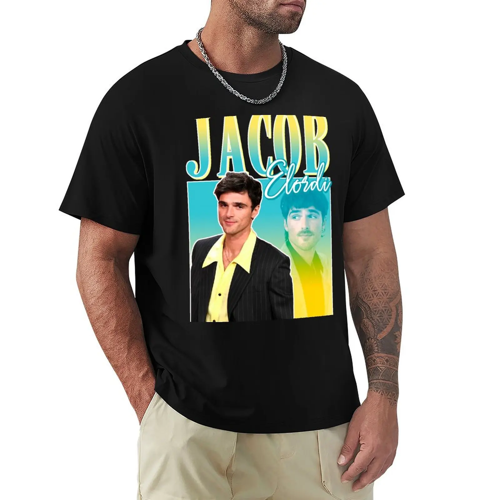 Jacob Elordi Y2K Vintage Saltburn T-Shirt man t shirts graphic T-Shirt