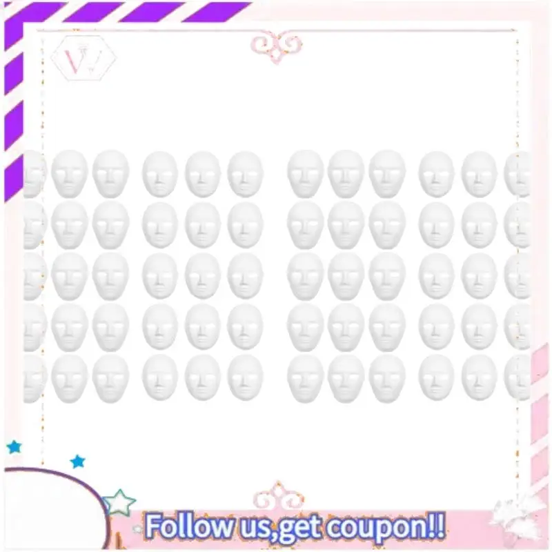 

Y74A-60 Pack 2 Sizes Paper Mache Masks Create Artistic Craft Projects From Wall Decorations To Theater And Halloween Costumes