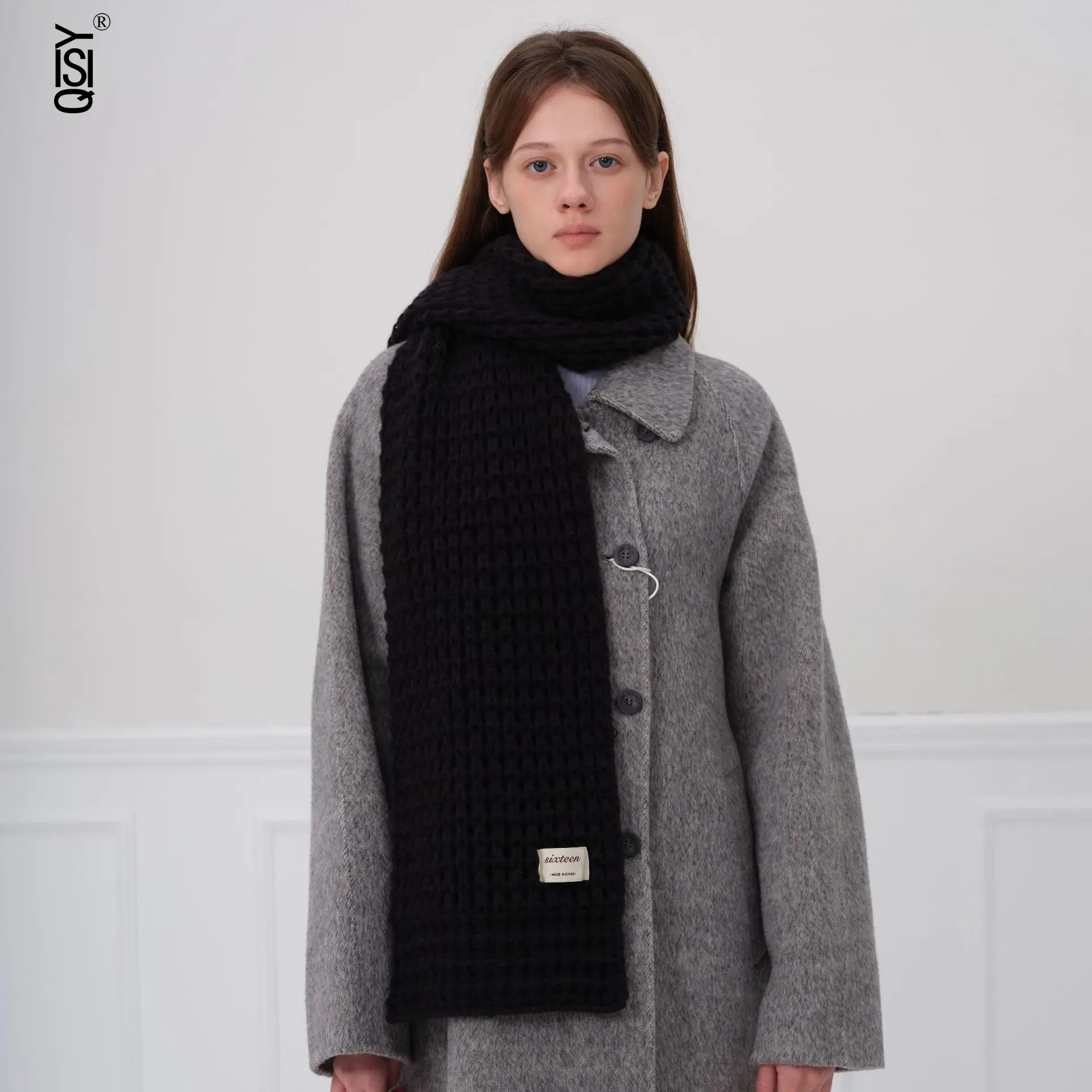 

Winter Japanese and Korean Style Thickened Warm and Soft Solid-color Couple Knitted Scarves, Women's Shawls and Scarves