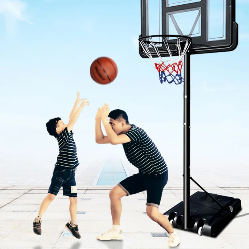 

Баскетбольное кольцо с сумкой для хранения мешка с песком, регулируемая высота 7,6–10 футов для баскетбольных игр в помещении и на открытом воздухе, 44-дюймовый щит