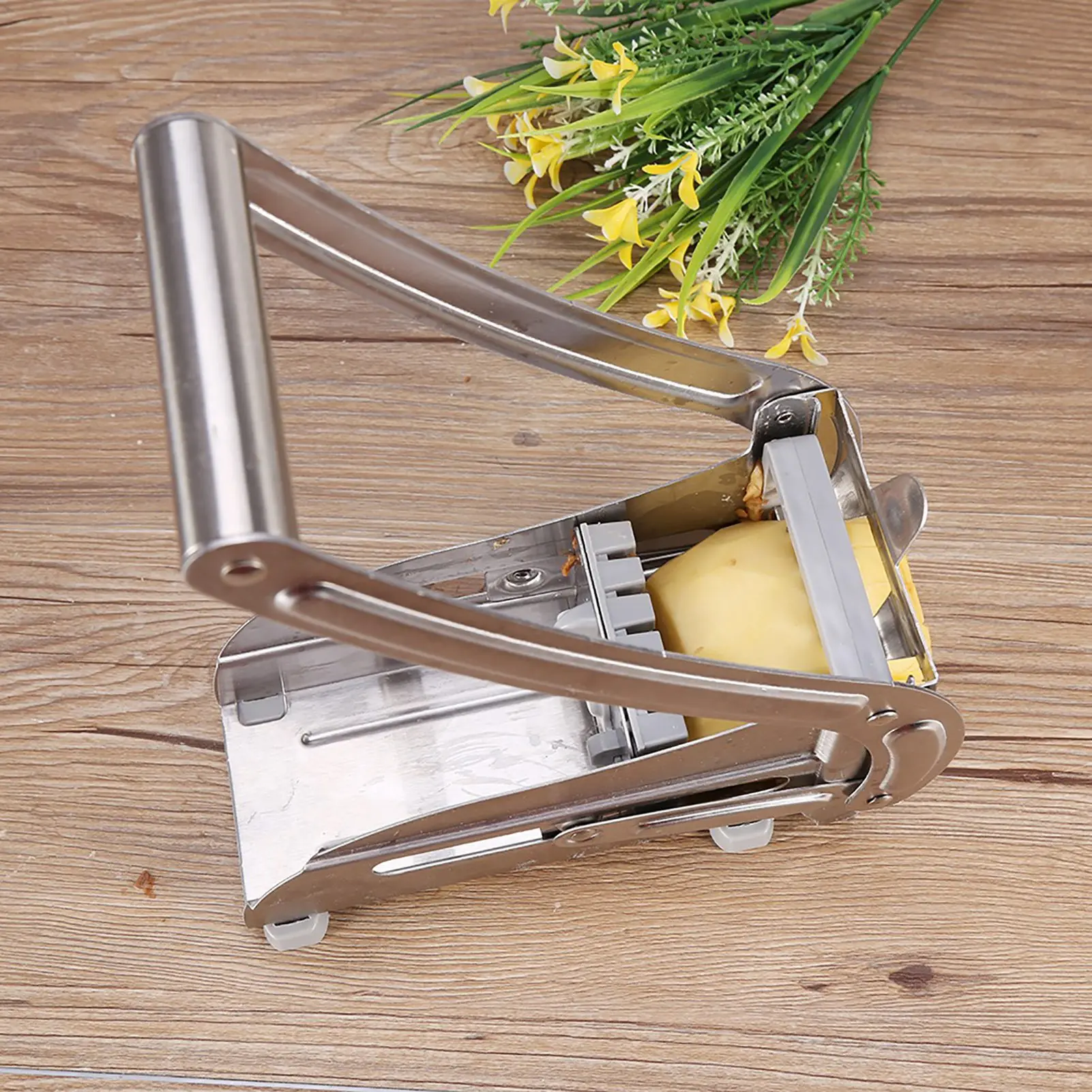 

ZK20 Stainless Steel French Fries Grater Potato Chipper Chip Cutter Chopper Maker