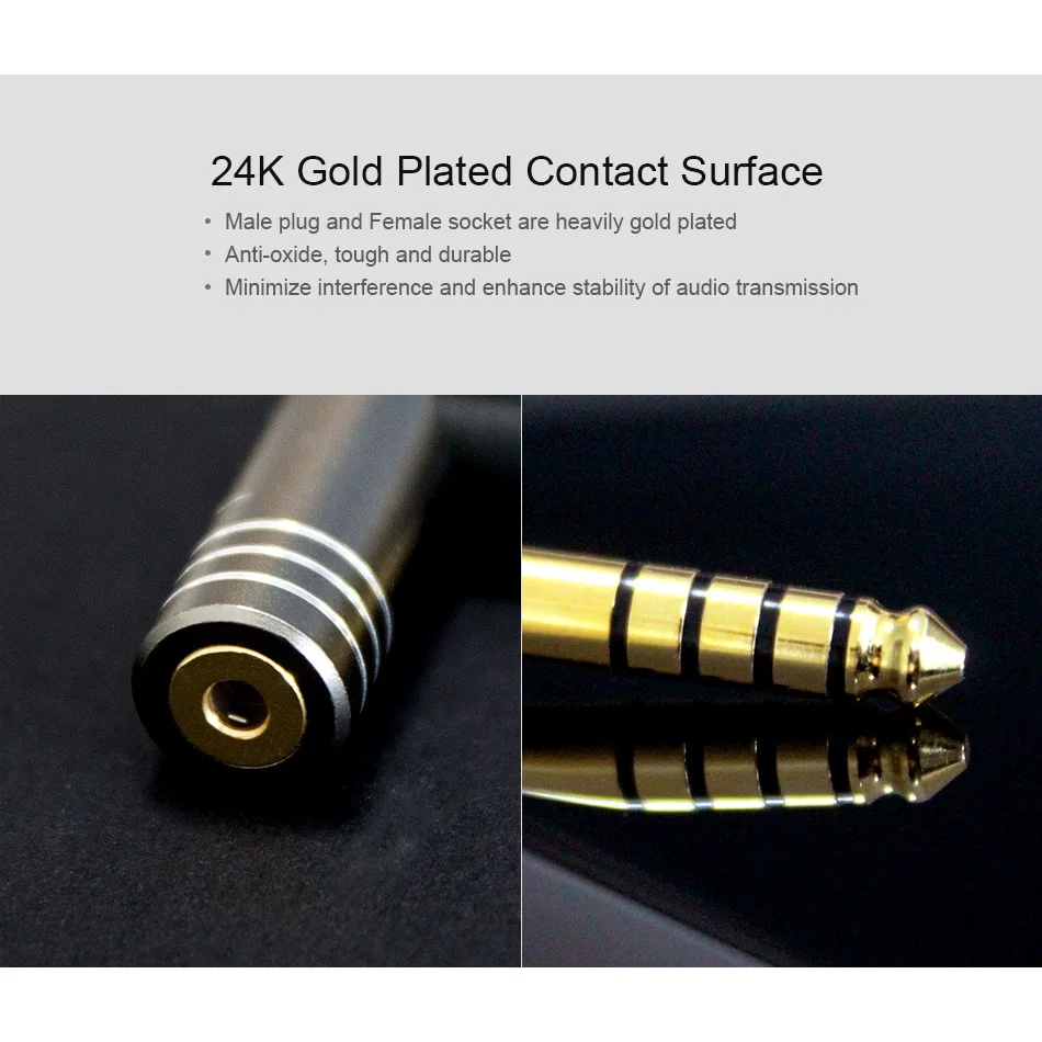 PH-4X CAYIN 4.4มม. อะแดปเตอร์ตัวเมียแบบสมดุลขนาด2.5มม. สำหรับ Shanling HIFIMAN