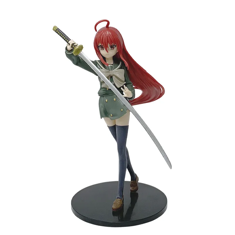 애니메이션 조각 Shakugan Shana Shana 그림 Pvc 모델 동상 19CM 컬렉션 데스크탑 장식품 장난감 어린이 깜짝 선물