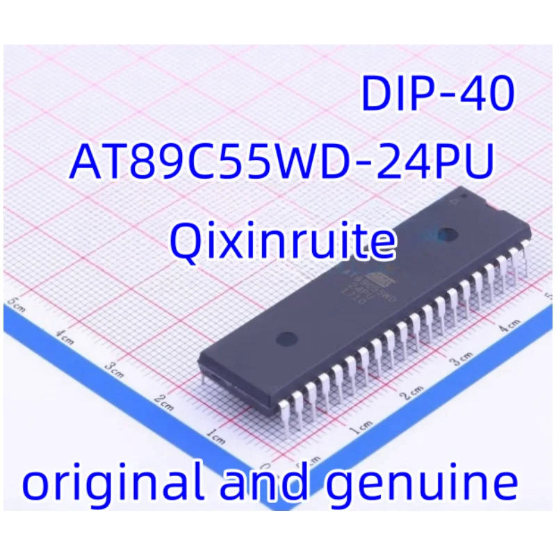 Qixinruite Brand new original AT89C55WD-24PU DIP-40 microcontroller chip integrated circuit IC