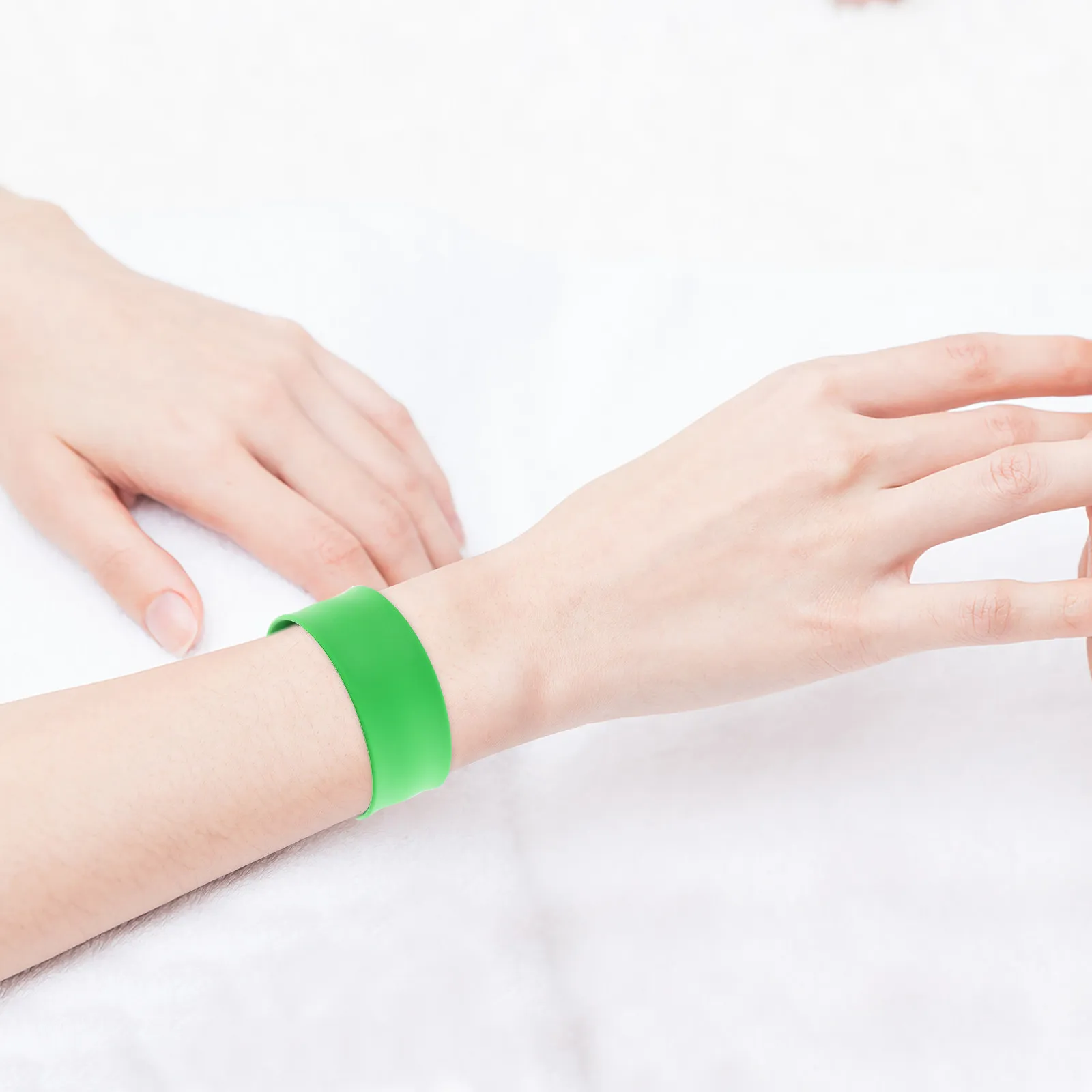 12Pcs Silicone Slap Bracelets Soft Flexible Deformation Resistant Wrist Circle Bracelets for Classroom Birthday Events Student