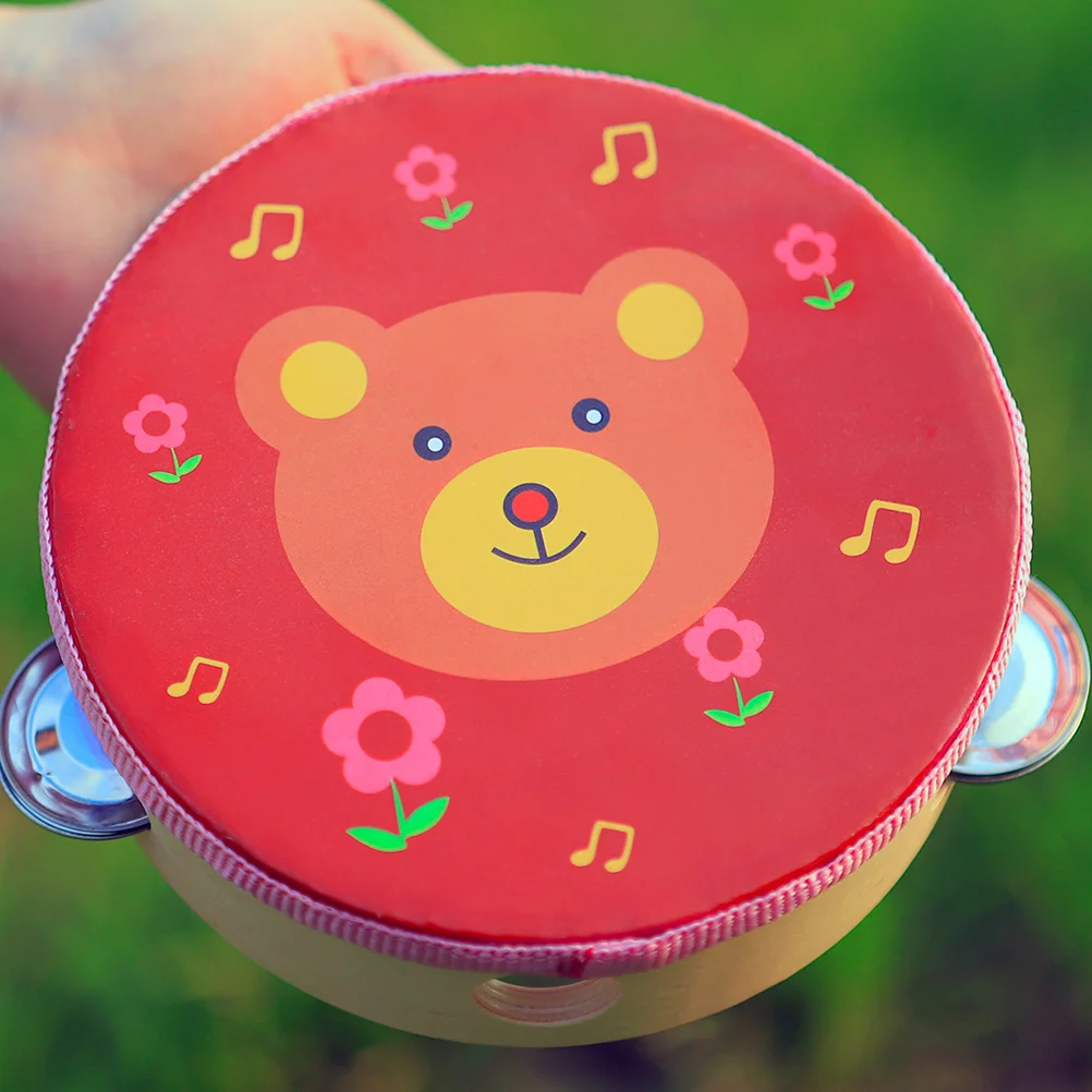

Hand Tambourine Kids Music Toy 360 Degree Surface Bright Colors Children Drums Musical Instrument Preschool Toys
