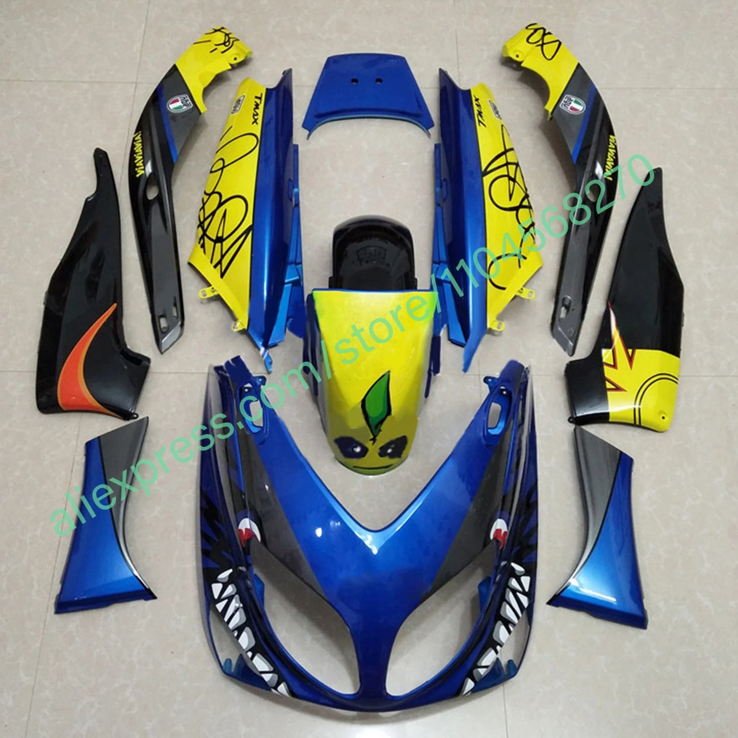 For YAMAHA TMAX500 2001-2007 OEM Style Fairing Kit TMAX-500 01-07 Injection Molded Color-Matched Motorcycle Fairings