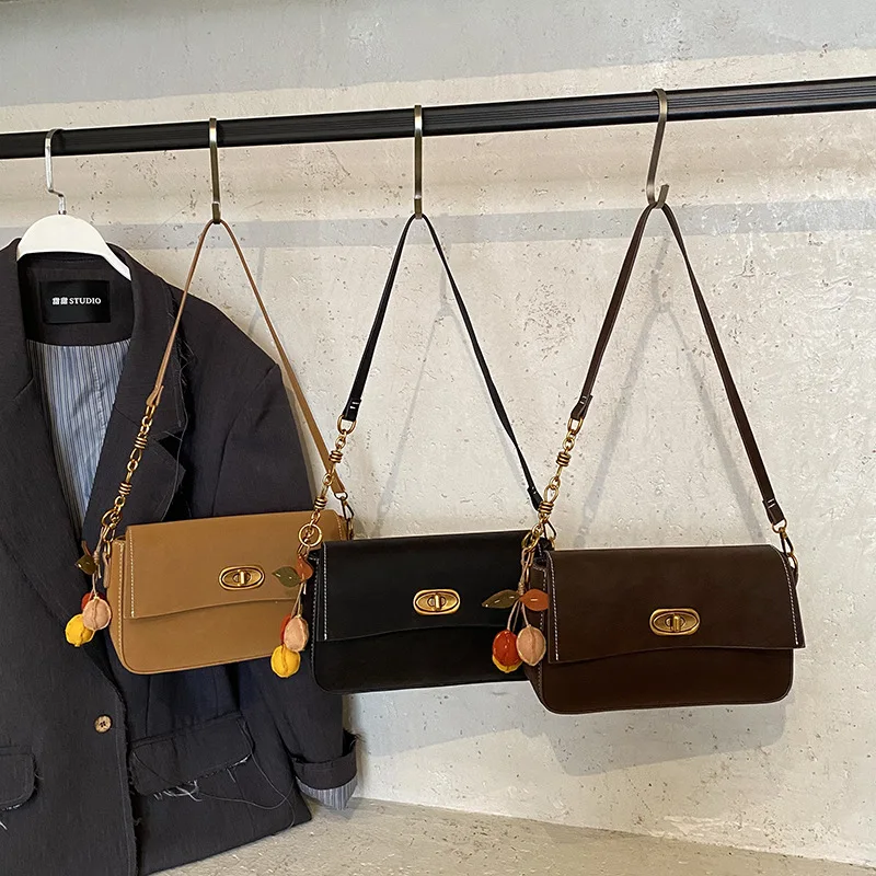 

2025 Korean Style Crossbody Bag for Women, Genuine Leather Multi-way Shoulder Purse, Vintage Chic Large Capacity Tote