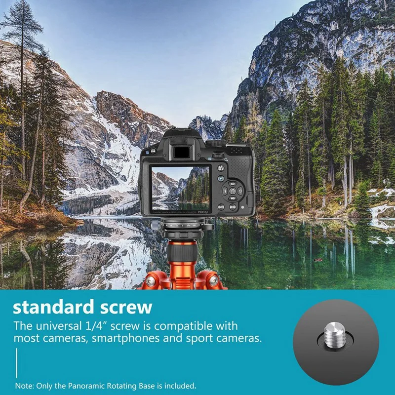 Mini cabeça panorâmica para suporte do tripé, nivelador multifunções, base PTZ, 360 °, GM-PR, panorâmico, novo