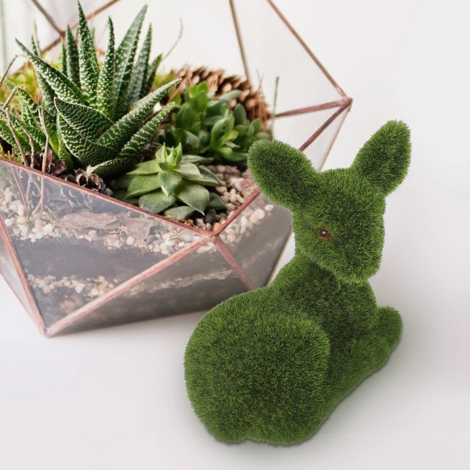 Simulation Flocking Deer Outdoor Lawn Garden Small Fawn Ornament Patio Decoration Artificial Small Deer Micro Landscape Decor