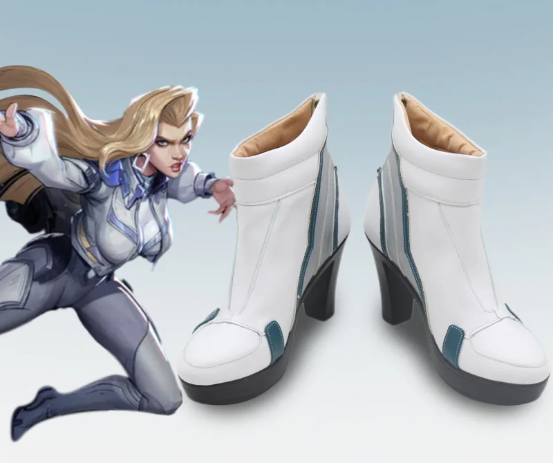 

RivalsDagger Tandy Bowen Cosplay Shoes Boots Handmade Faux Leather Shoes Custom Made