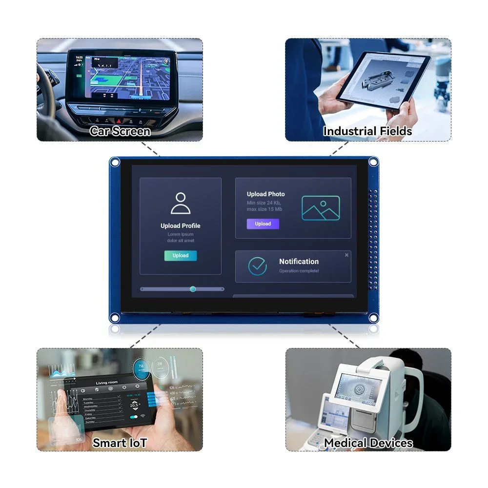 Popular 5inch IPS Display 16BIT 800*480 Parallel Capacitive Touch LCD Module| SSD1963 Driver with Free Shipping