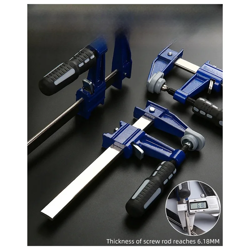 FYBL-Handarbeitungs-F-Typ-Befestigungsklemme, 1 Stück, 45,7 cm, verstellbare Schnellklemme, schwere Zimmerei-Clip, Stein, feste Positionierungsclip