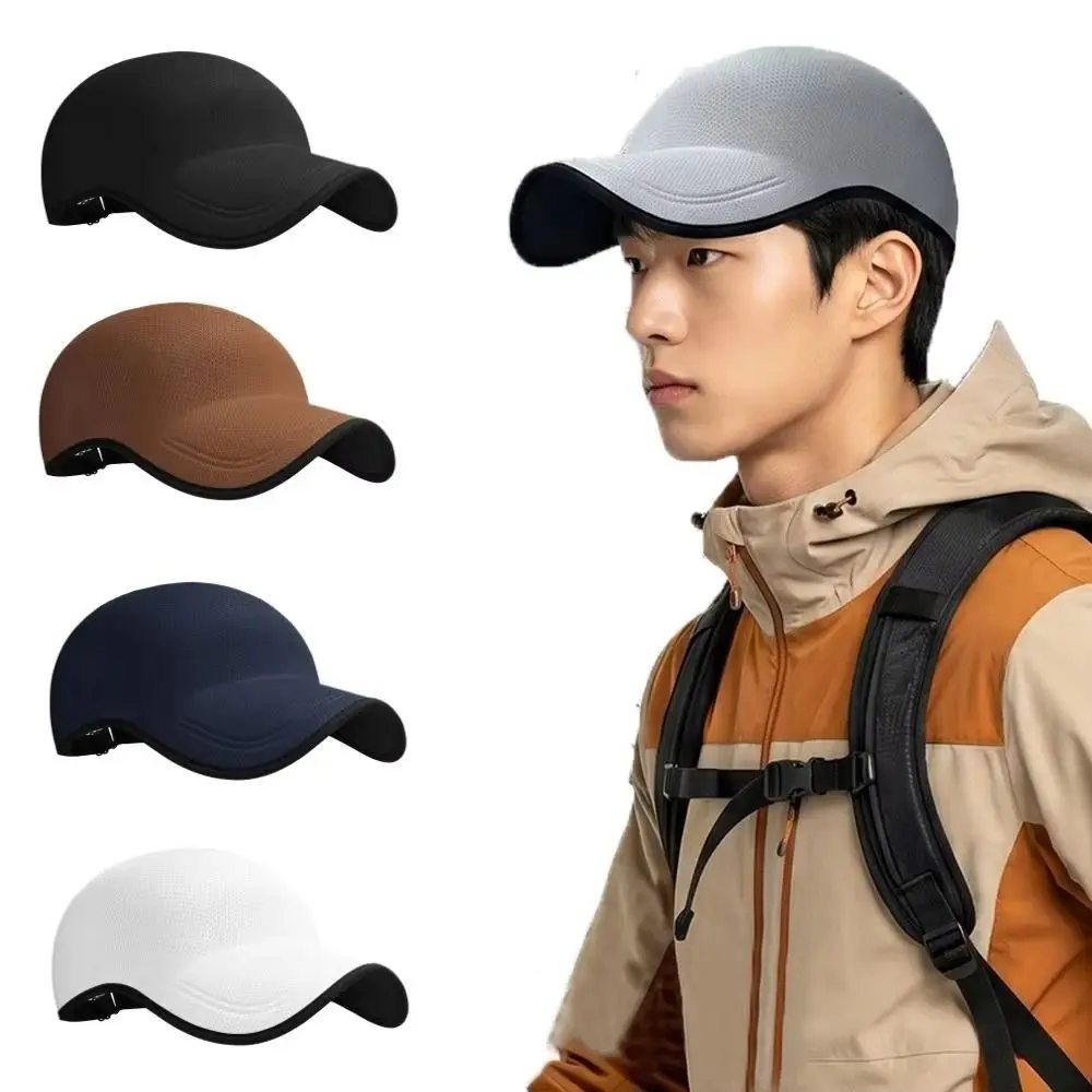 Portable Quick Drying Seamless Baseball Cap Packable Lightweight Foldable Visor Cap Breathable Comfortable Sun Hat Outdoor