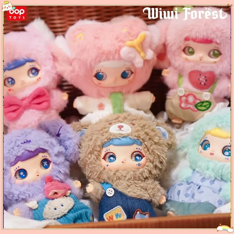 جديد Wiwi Forest Secret World Series الفينيل القطيفة صندوق أعمى لطيف سطح المكتب الديكور على ظهره قلادة العنصر العصري مفاجأة هدية