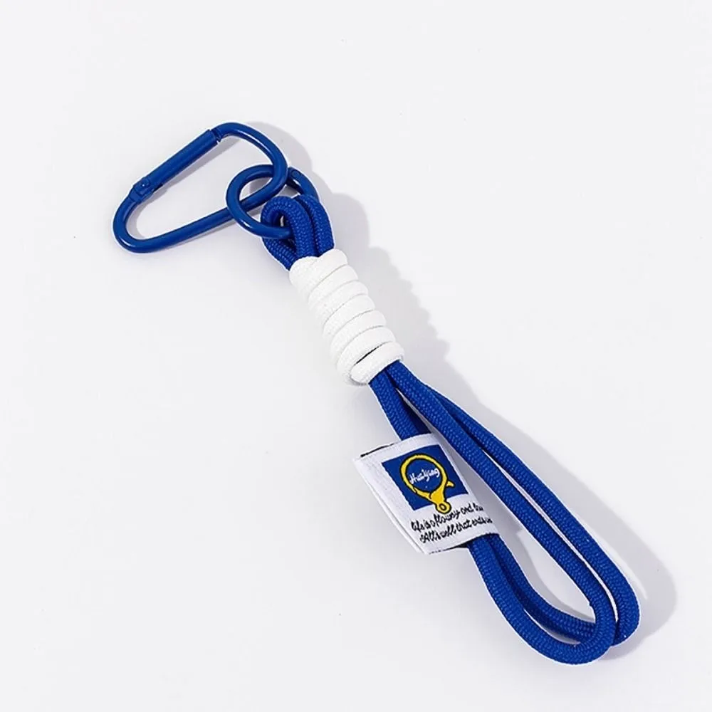 Nylon Woven Wrist Strap Hand Lanyard 10Colors 14cm Mobile Phone Cord Keychain With Mountaineering Buckle