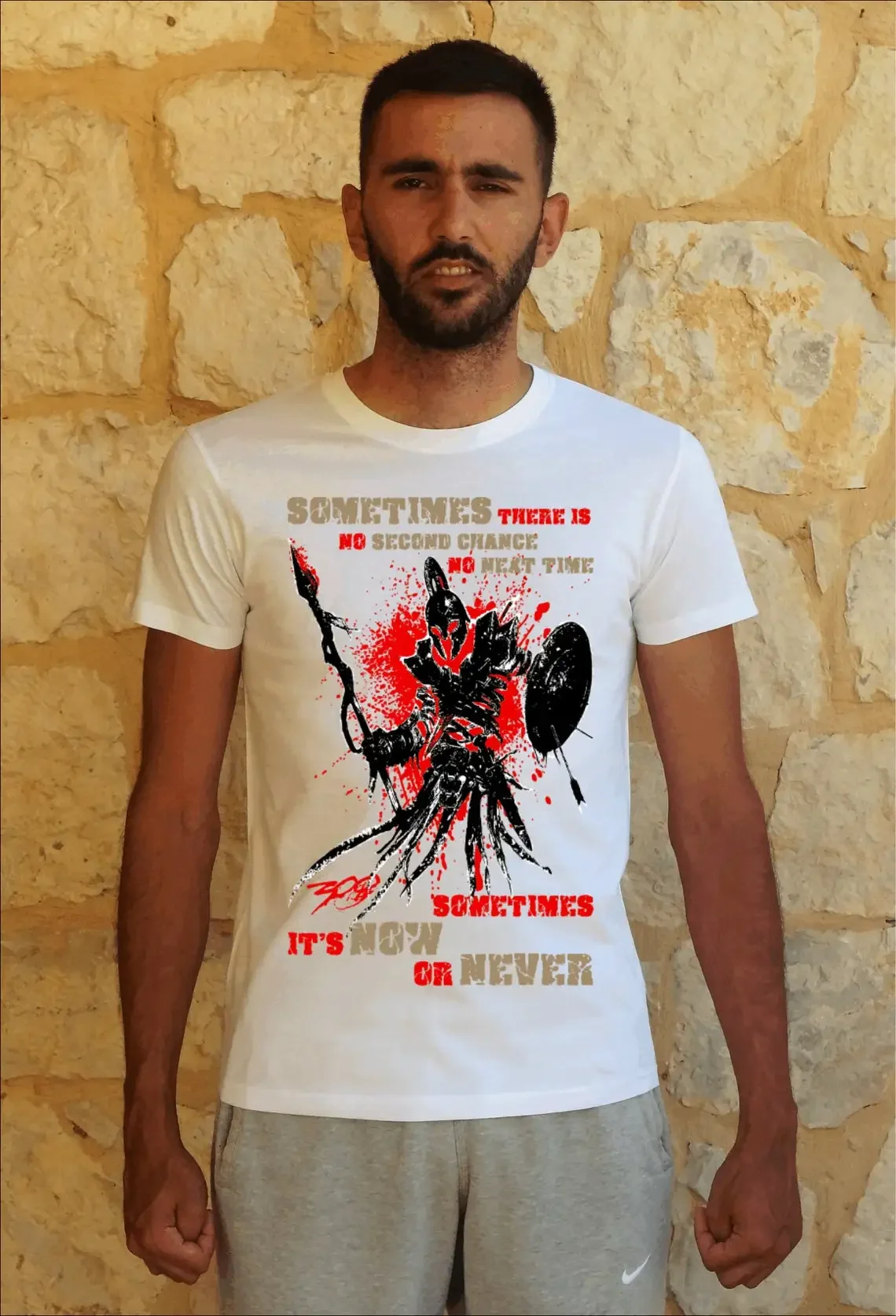 Spartan 300 Leonidas This Is Sparta T-Shirt 100% Cotton O-Neck Summer Short Sleeve Casual Mens T-shirt Size S-3XL